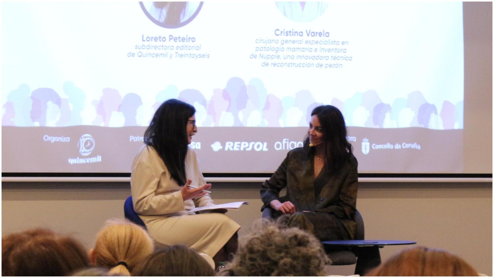 Loreto Peteiro y Cristina Varela en el Foro Mujeres Referentes Quincemil
