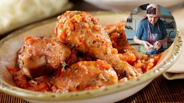 Pollo guisado de las abuelas andaluzas.