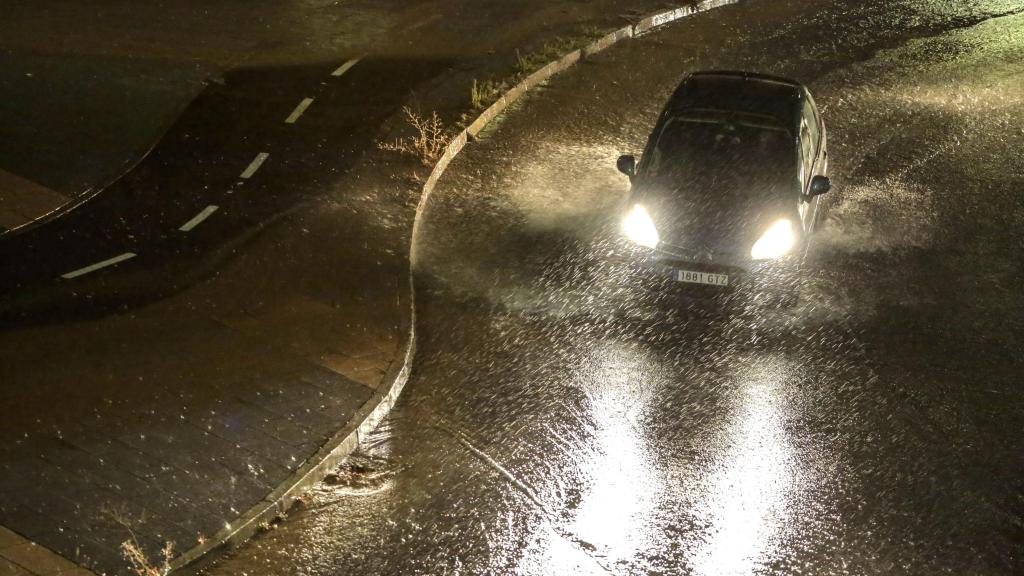 Imagen de fuertes lluvias en la provincia de León