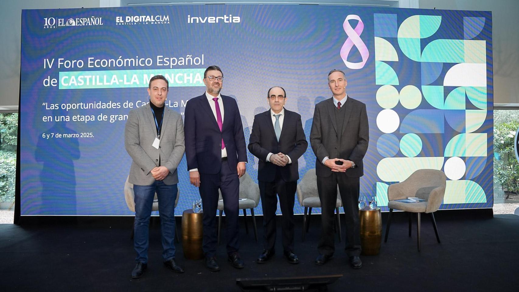 Amador Pastor, Eusebio Cedena, Santiago Gutiérrez Broncano y Martín Navarro.