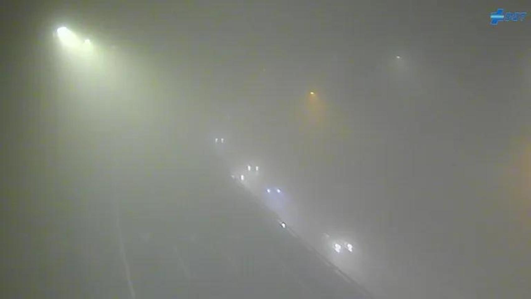 Imagen de la AP-6 este viernes.