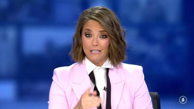 María Casado en 'Informativos Telecinco'.