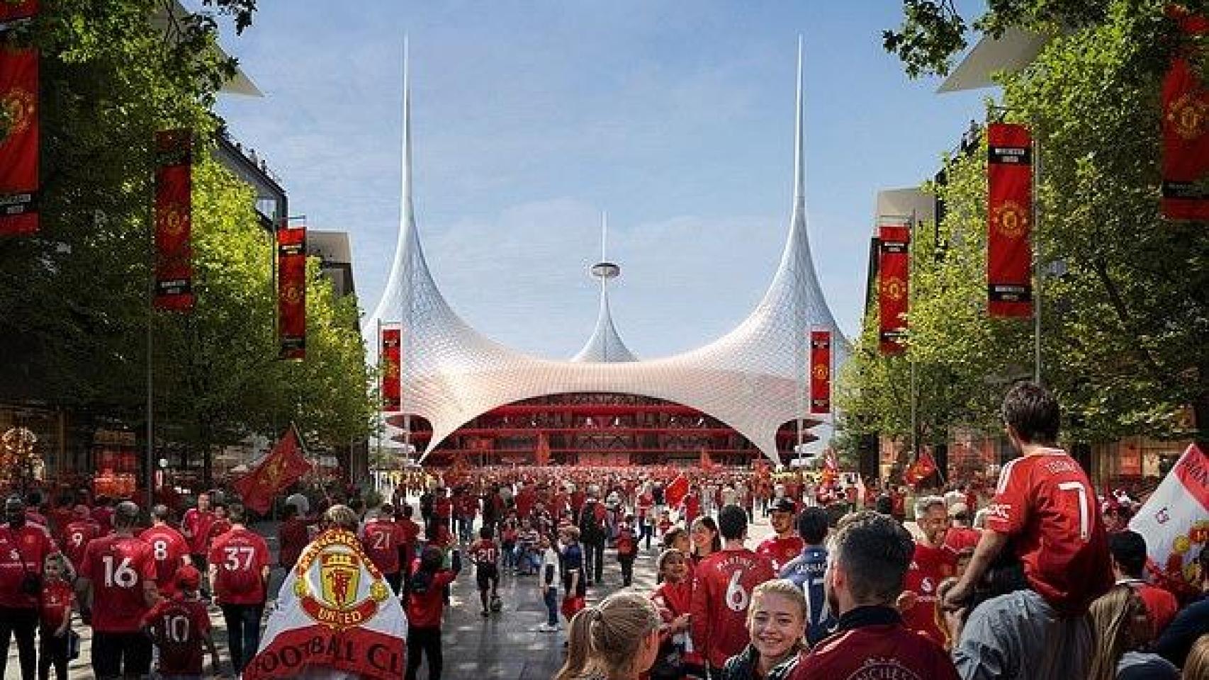 Simulación de cómo será el nuevo Old Trafford del Manchester United