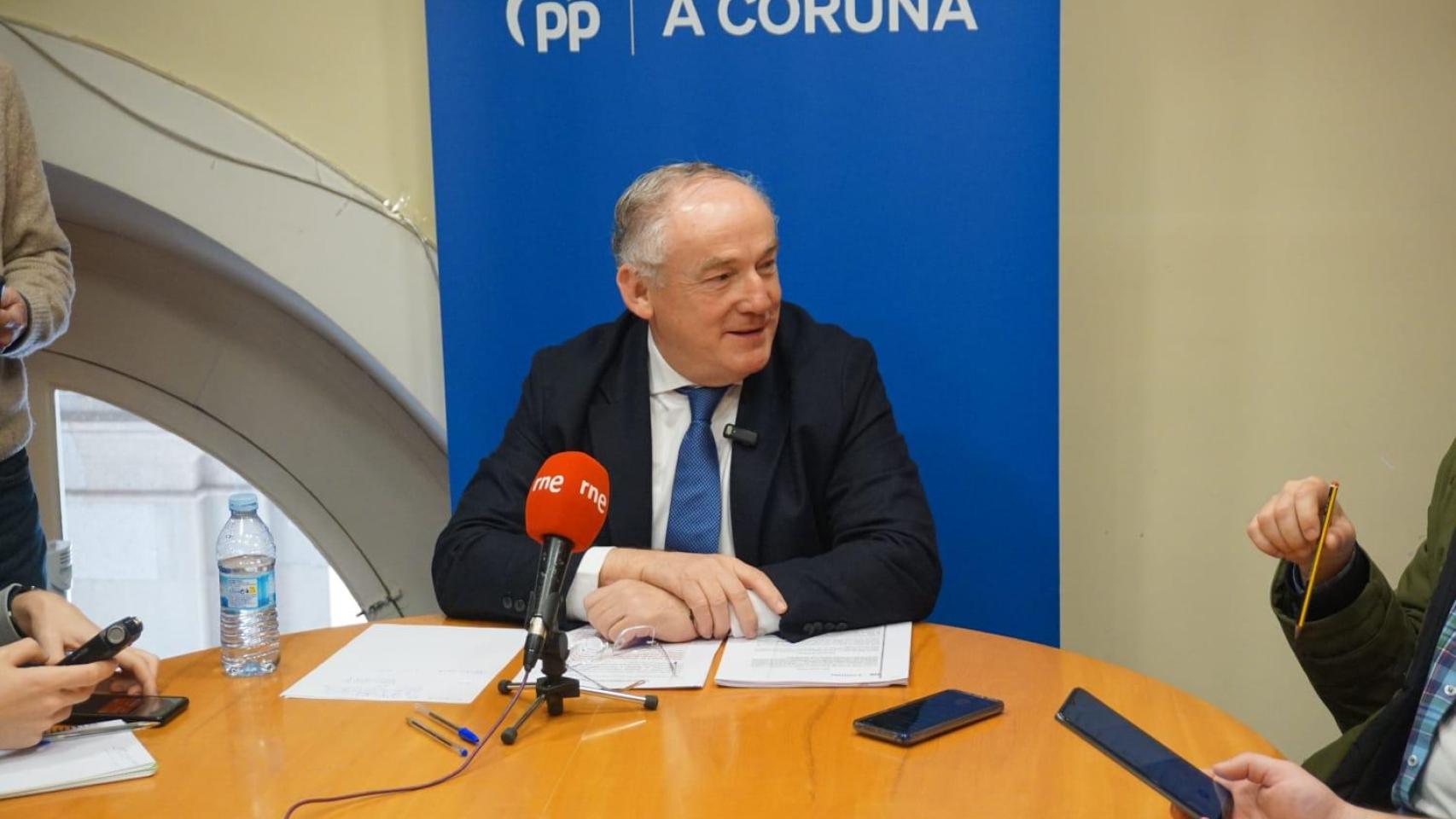 Miguel Lorenzo, portavoz PP de A Coruña.