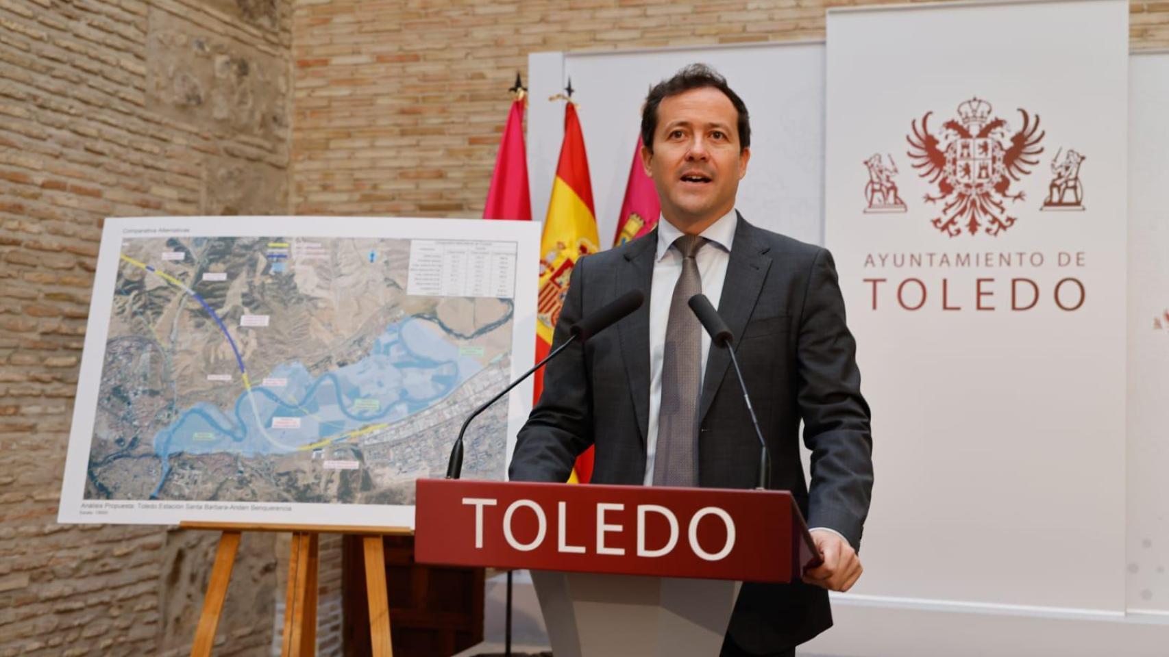 El alcalde de Toledo, Carlos Velázquez.