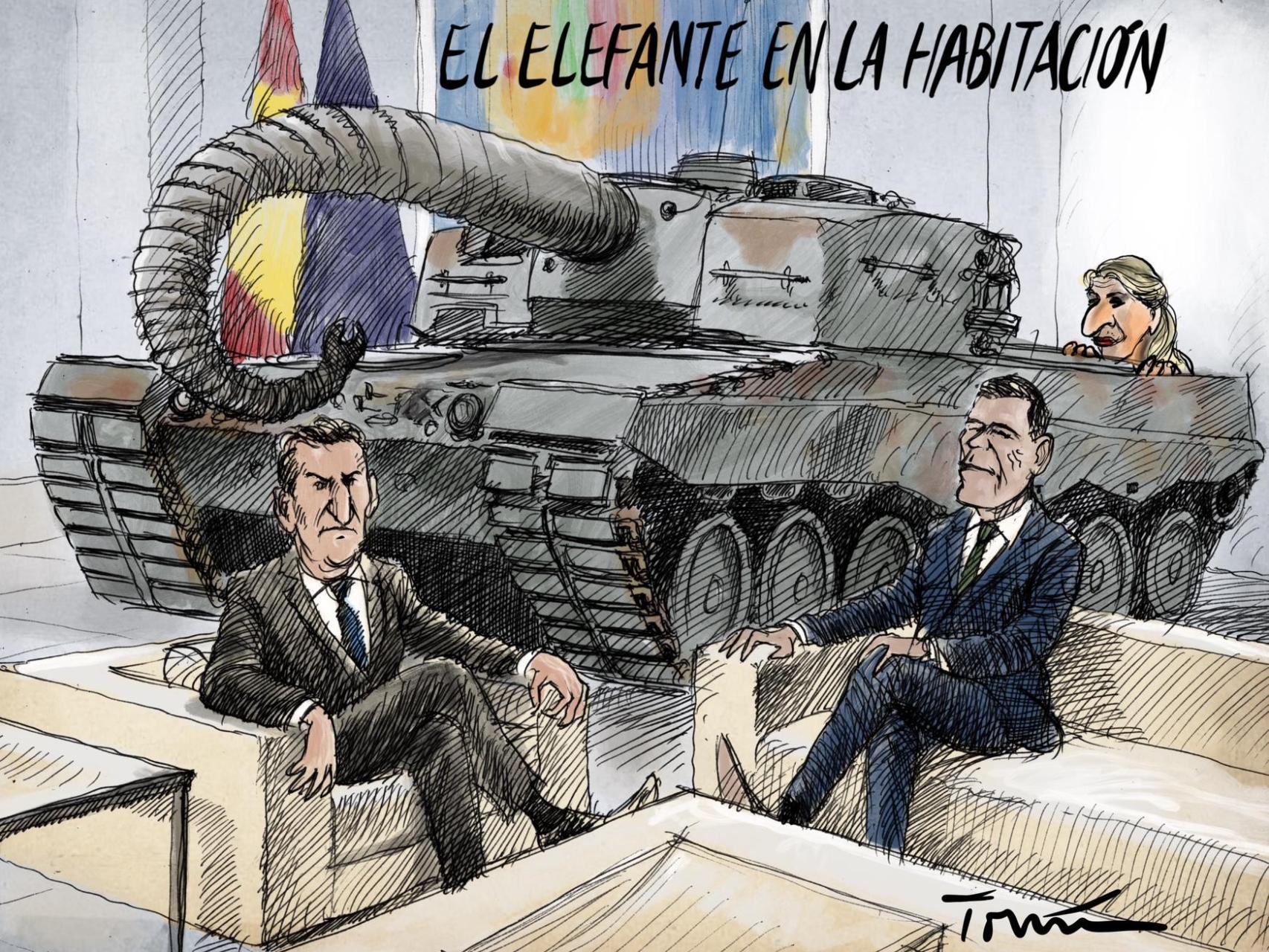 Yolanda Díaz ha hecho constar una docena de veces en las actas del Consejo de Ministros su oposición a más gasto militar