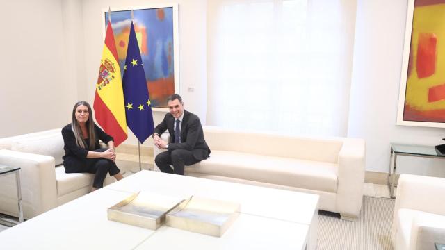 Sánchez y Nogueras en el Palacio de la Moncloa.