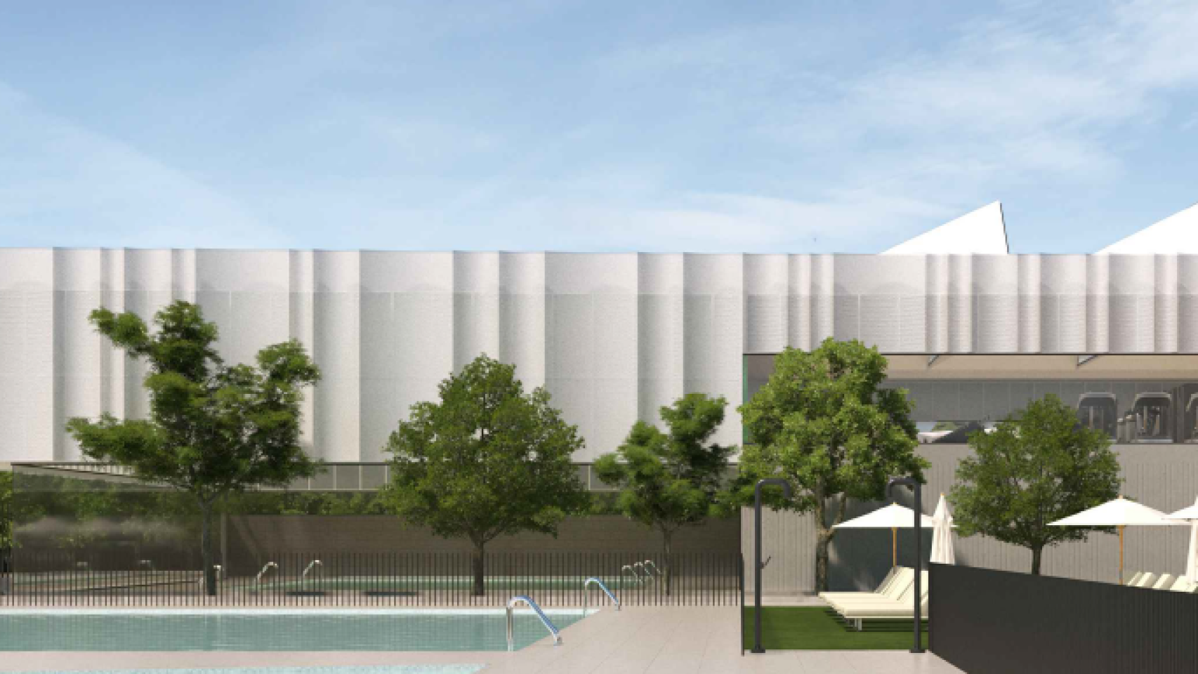 Imagen recreación del CDM Distrito Sur de Zaragoza.