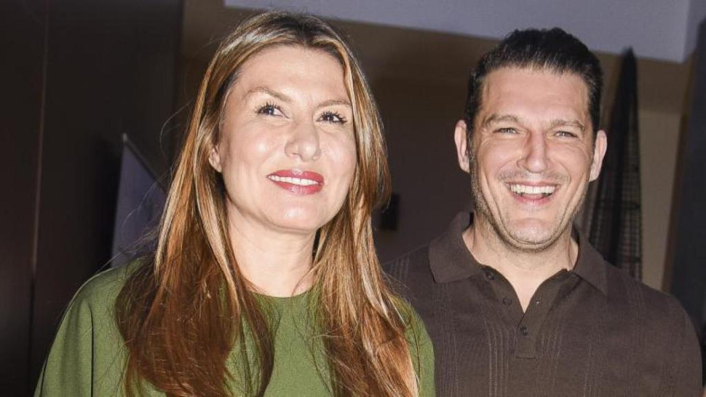 Silvia Casas y Manu Tenorio, en un concierto del artista.