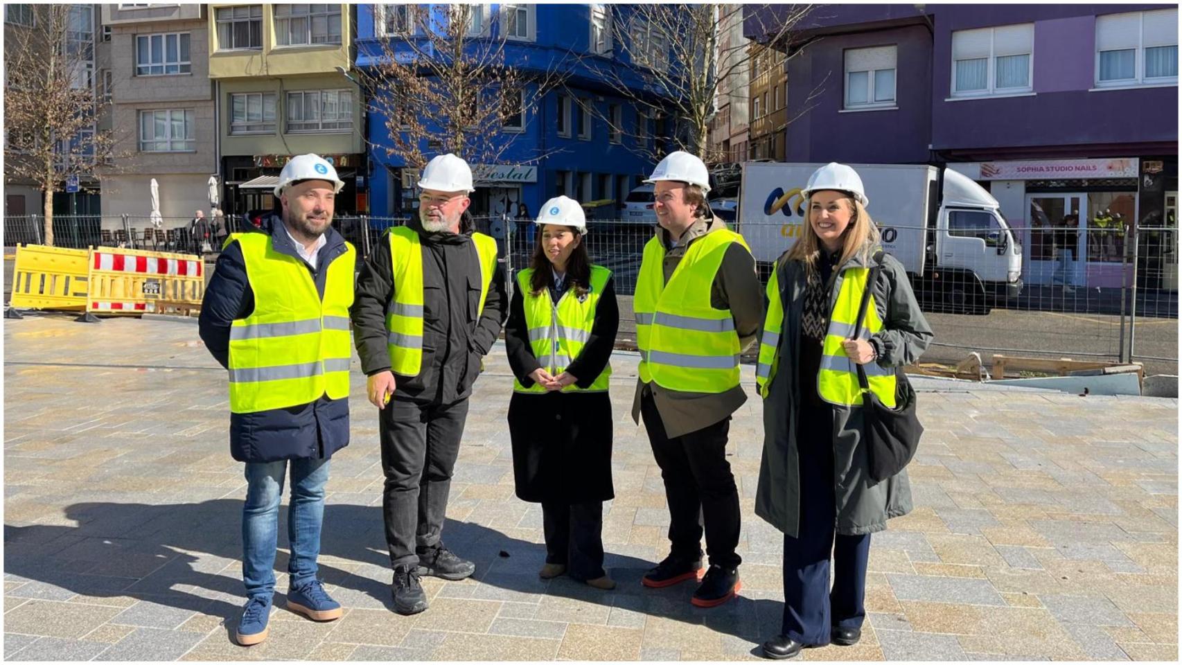 Visita a las obras del mercado municipal de Monte Alto