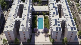 Proyección de uno de los residenciales de VPO que se construyen en Palmas Altas.