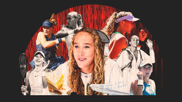 Mirra Andreeva, en un fotomontaje