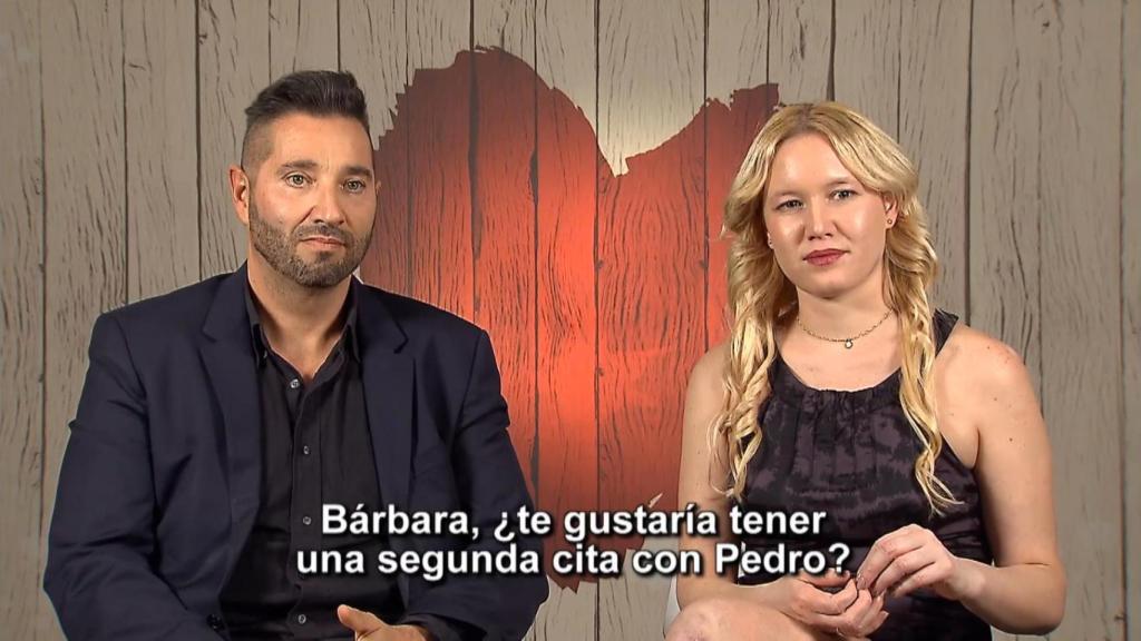 Decisión final entre Pedro y Bárbara, en 'First Dates'