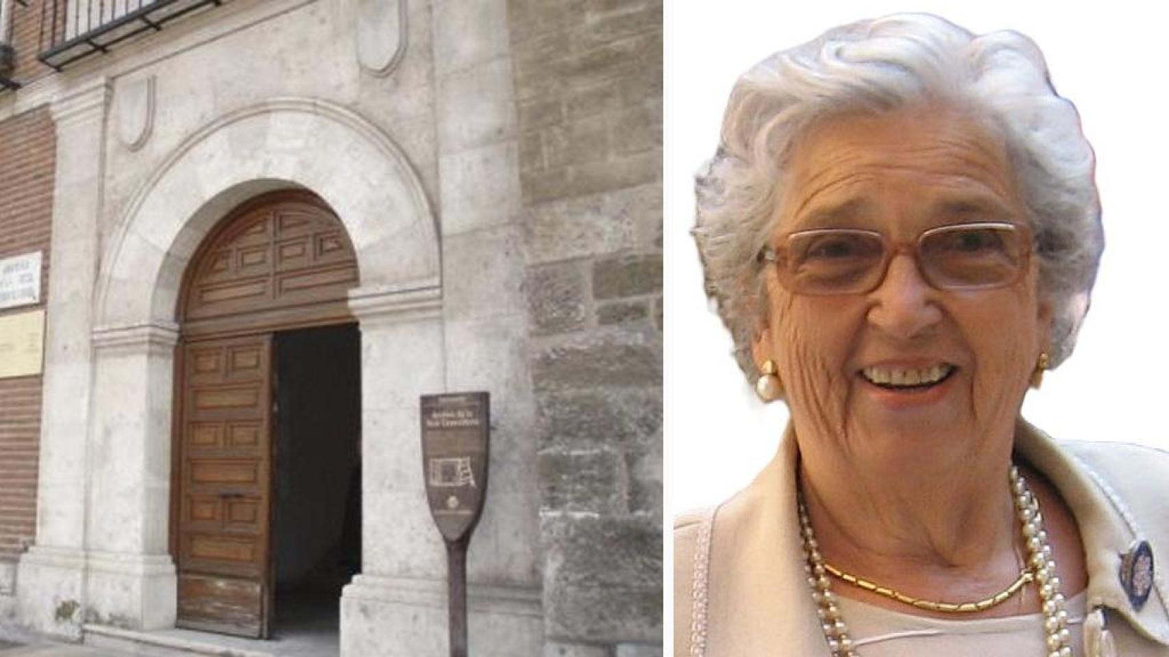 Soledad Arribas y el lugar en el que se ubica el archivo