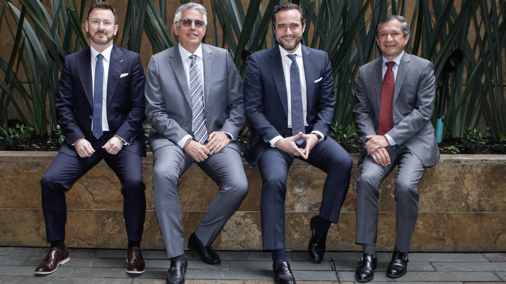 De izquierda a derecha: Graham McNeill, Carlos Sosa, José Manuel Albaladejo y Bernardo Gamboa.