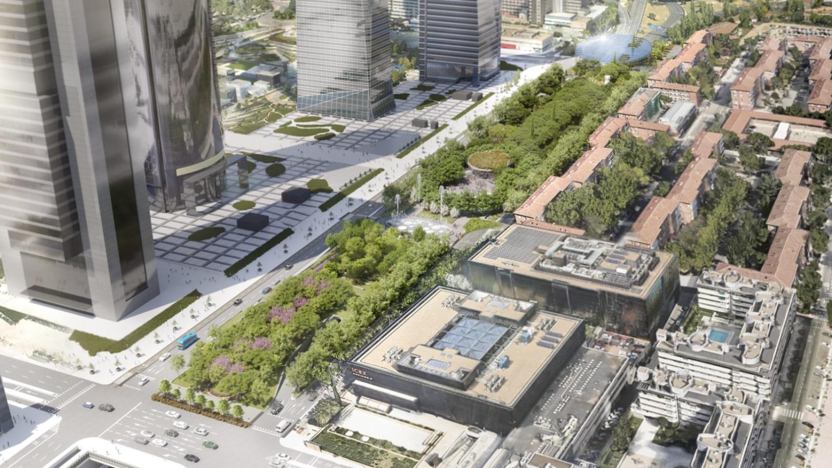 Proyección virtual de Parque Castellana.