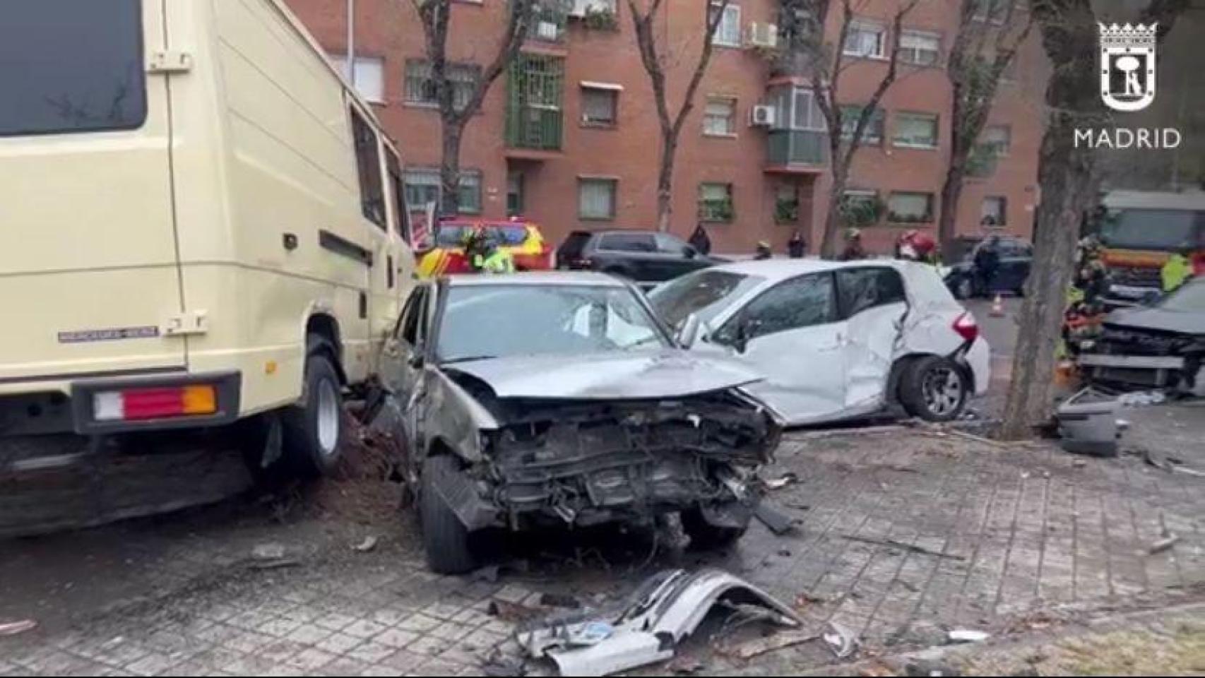 Bomberos Madrid en Ronda del Sur, Vallecas