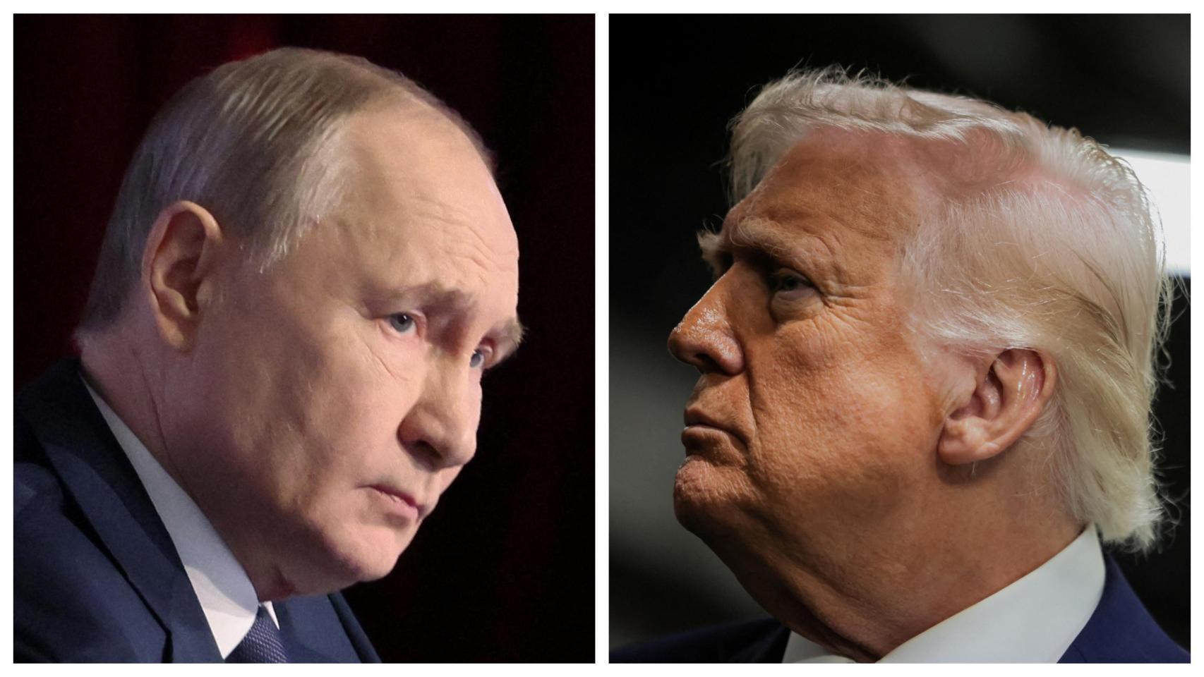 Putin y Trump, en dos fotografías de archivo.