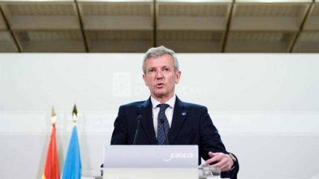 Alfonso Rueda en rueda de prensa tras el Consello da Xunta.