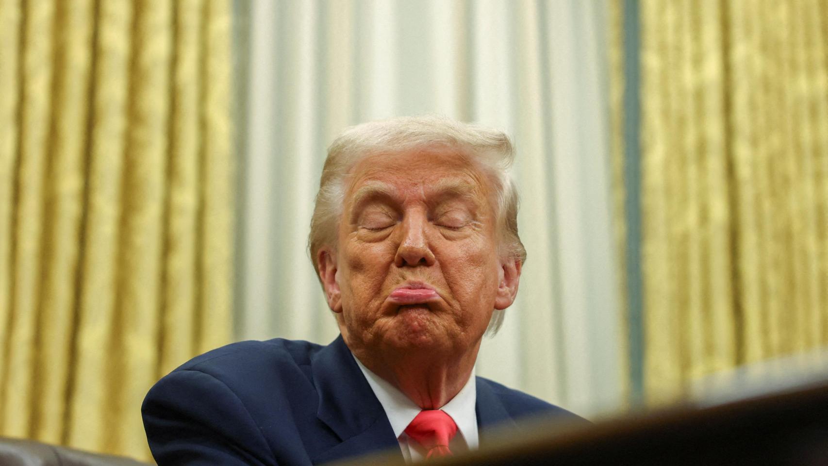 El presidente de Estados Unidos, Donald Trump, en el Despacho Oval.