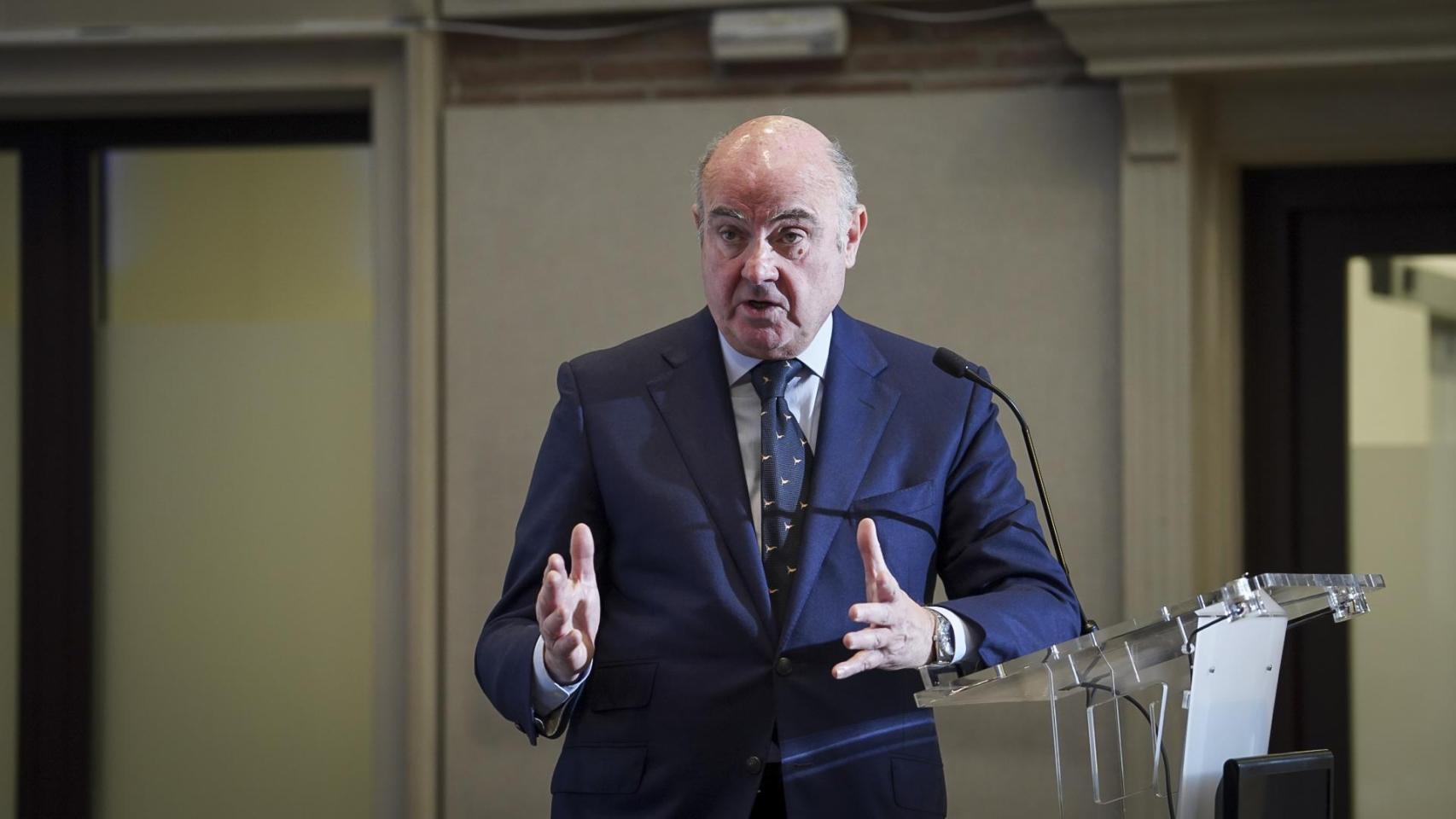 Luis de Guindos, vicepresidente del Banco Central Europeo (BCE), durante su intervención en la segunda jornada del V Observatorio de las Finanzas.