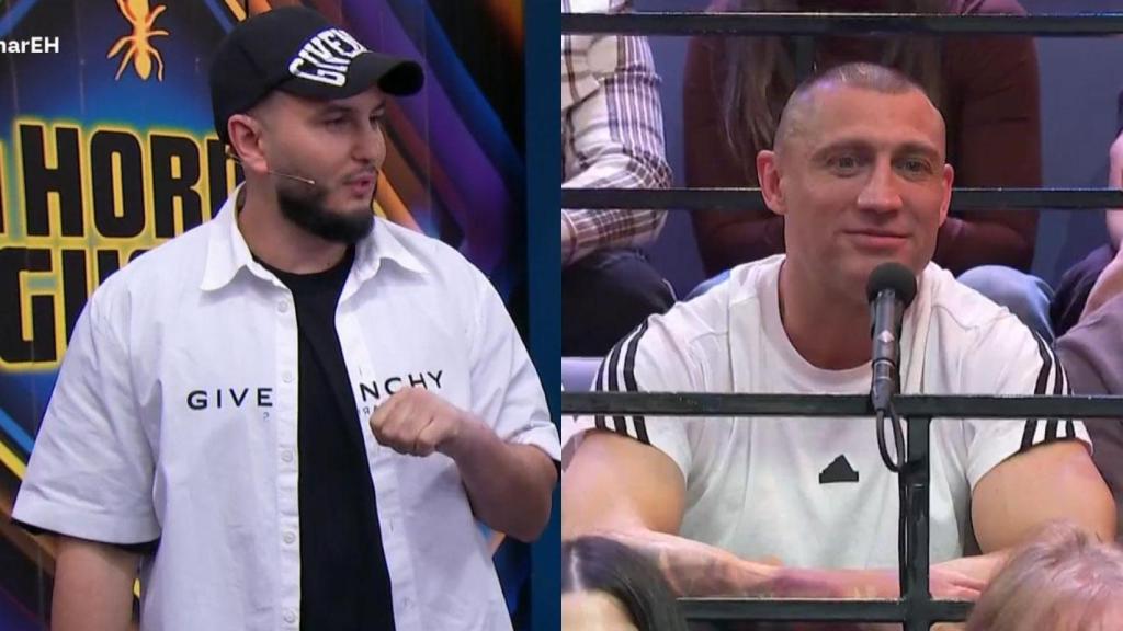 Julio ‘El Feroz’ en ‘El Hormiguero’ con Omar Montes.