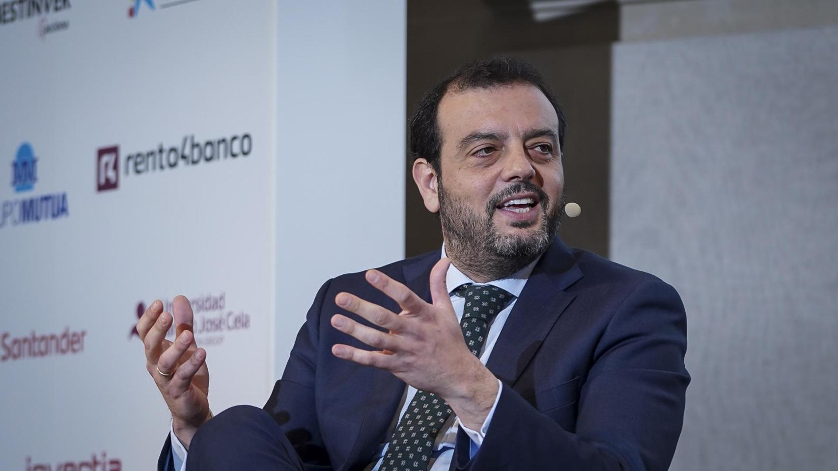 Víctor Zambrana, director general de Seguros y Nuevos Negocios de Mutua Madrileña, durante su participación en el V Observatorio de las Finanzas de EL ESPAÑOL-Invertia.