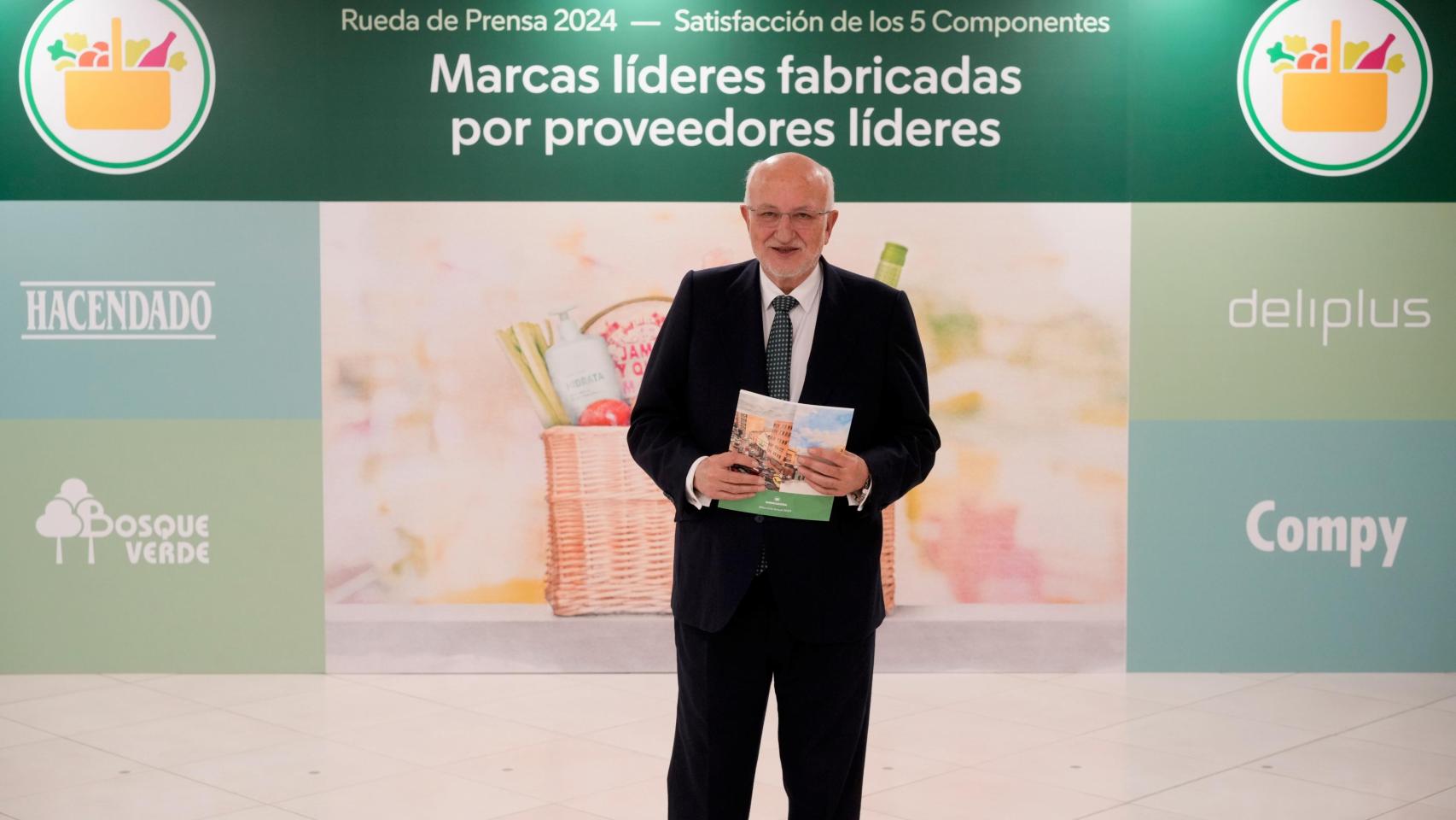 Juan Roig, presidente de Mercadona, durante la presentación de resultados de la compañía de 2024.
