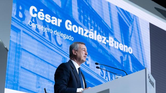 El consejero delegado de Banco Sabadell, César González-Bueno, durante la junta general de accionistas del Banco Sabadell, a 20 de marzo de 2025, en Sabadell, Barcelona, Catalunya (España).