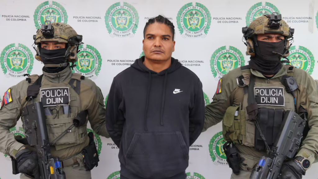 Larru Changa, one of the leaders of the Aragua Train, arrested in Colombia in July 2024.