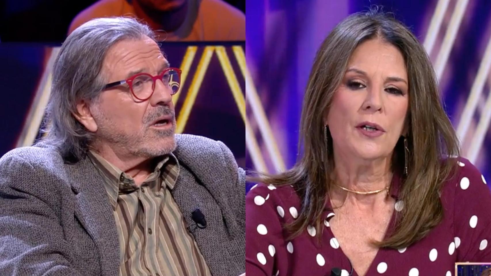 Pepe Navarro y Ángela Portero en 'De viernes'.