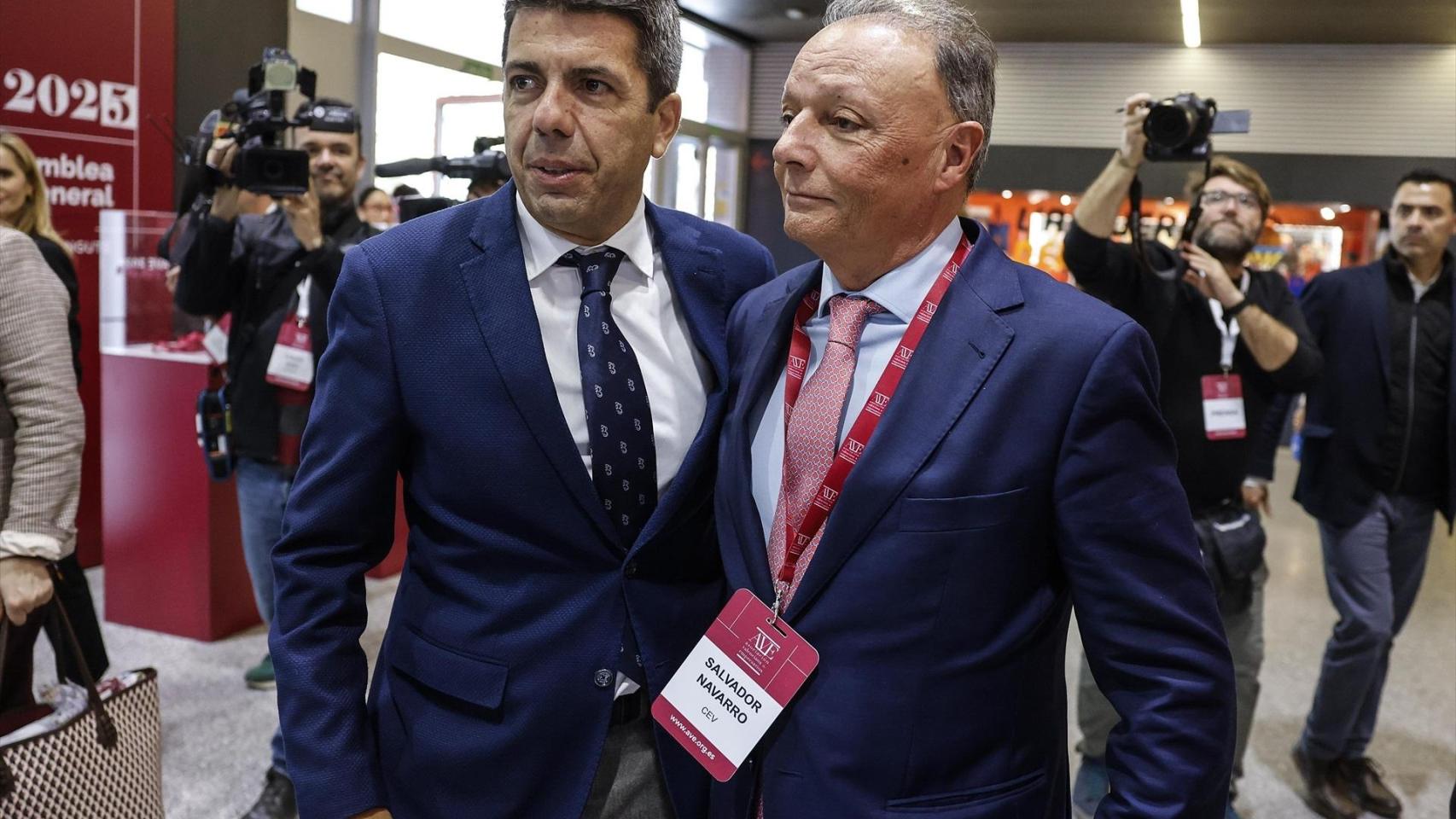 Carlos Mazón y Salvador Navarro. Rober Solsona/EP