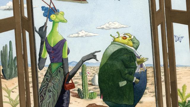 Ilustración de Federico Delicado para 'El tranvía número flor', de Guia Risari, editado por Kalandraka. Foto: Kalandraka