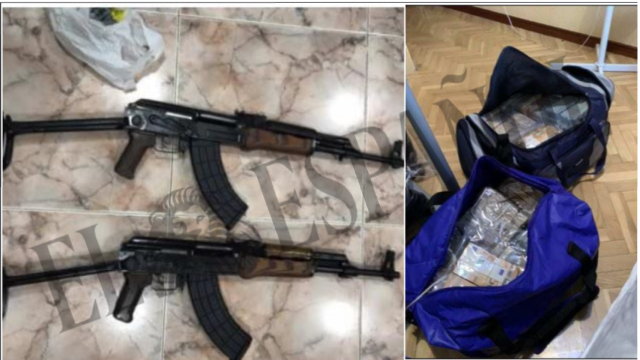 Algunas de las imágenes que compartían los integrantes de la red en SkyECC