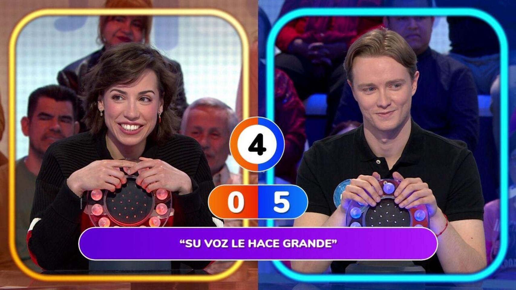 Rosa y Manu en 'Pasapalabra'.