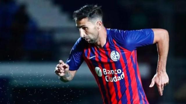 Alejandro Donatti, en un partido con San Lorenzo.