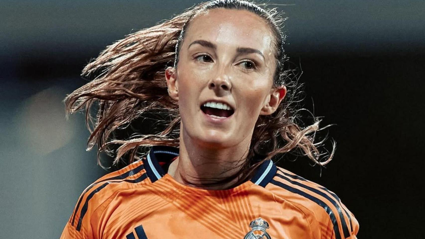 La jugadora, en uno de sus partidos con el club.