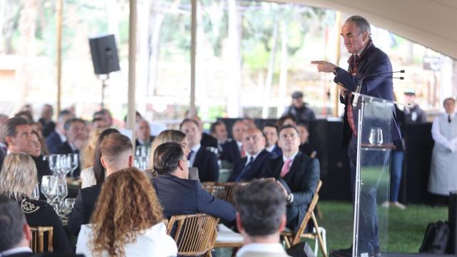 Mario Conde en su intervención en el encuentro organizado por el Círculo Empresarial de Málaga.