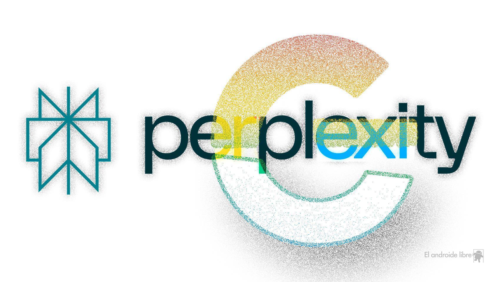 Fotomontaje de Perplexity y Google