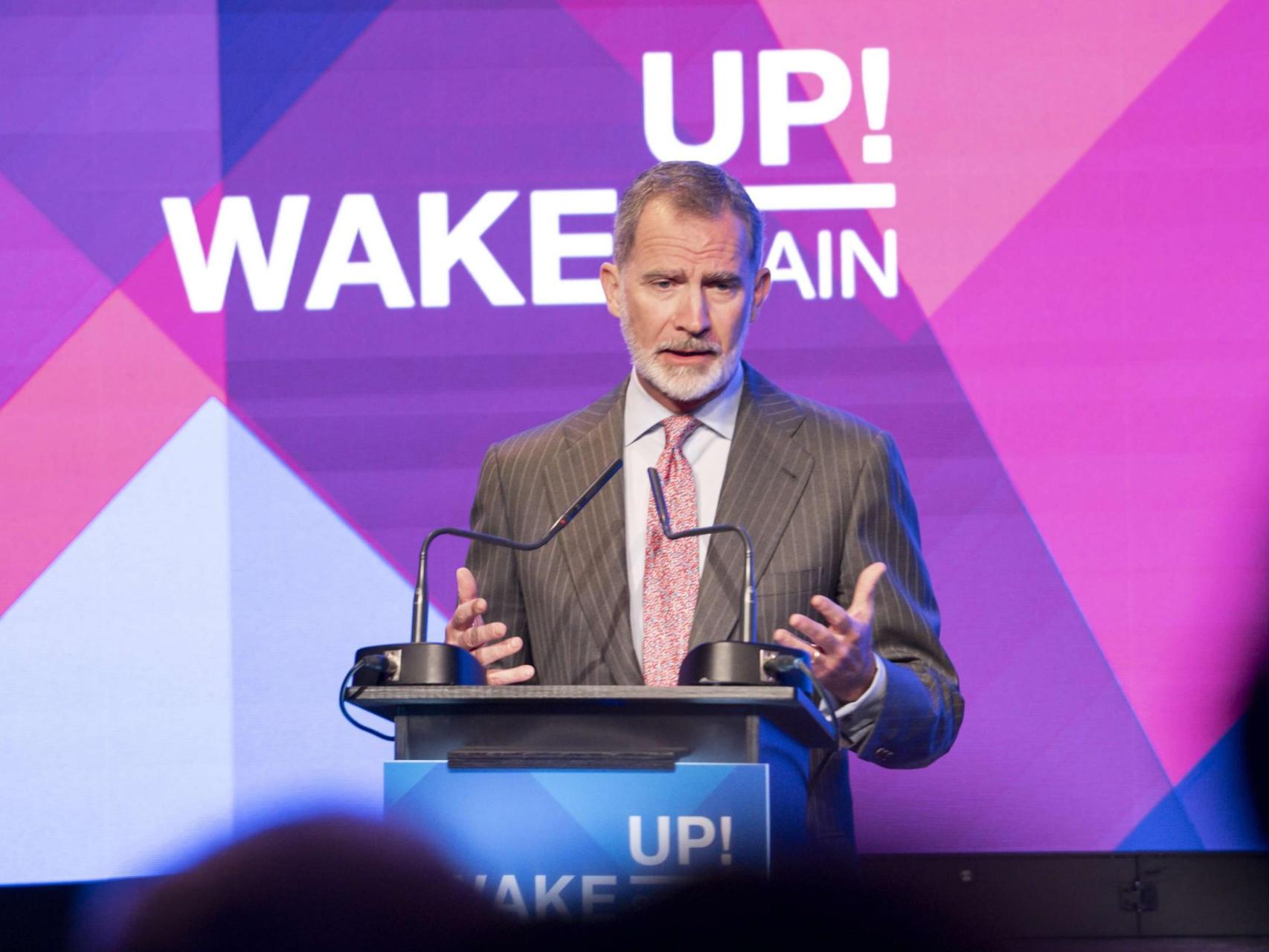 Felipe VI en la inauguración de Wake Up, Spain! en 2024.
