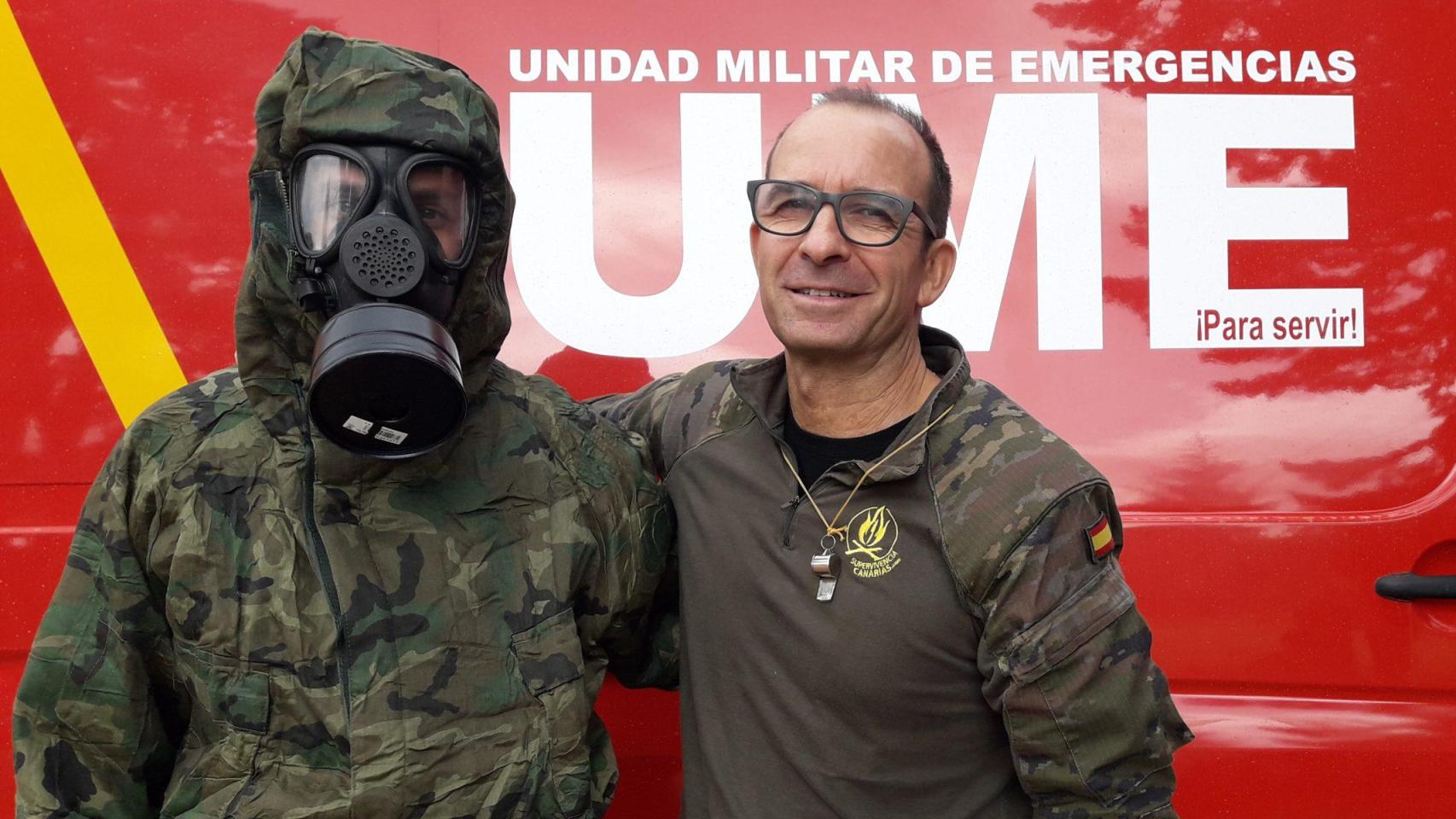 El experto en preparacionismo y teniente coronel Manuel Cámara ha colaborado también con la Unidad Militar de Emergencias del Ejército de Tierra.