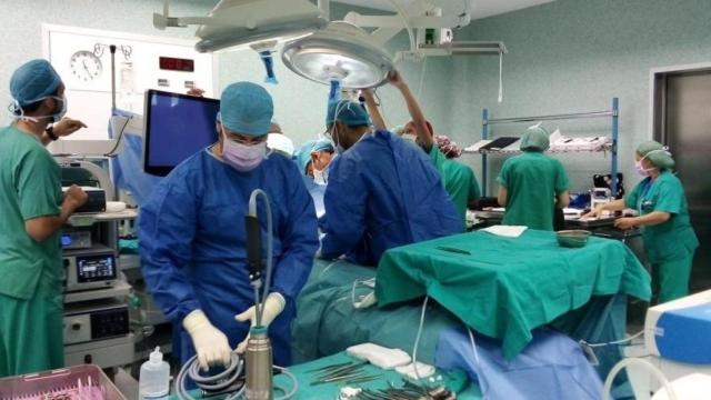 Un quirófano  del Hospital Universitario Miguel Servet de Zaragoza.