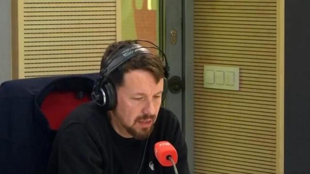 El exlíder de Podemos y exvicepresidente segundo del Gobierno, Pablo Iglesias, este lunes en RNE.