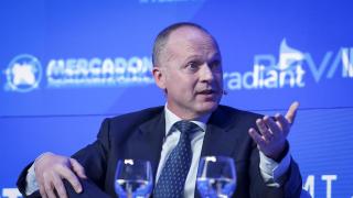 Roberto García Merino , consejero delegado de Redeia, durante su intervención en Wake Up, Spain!