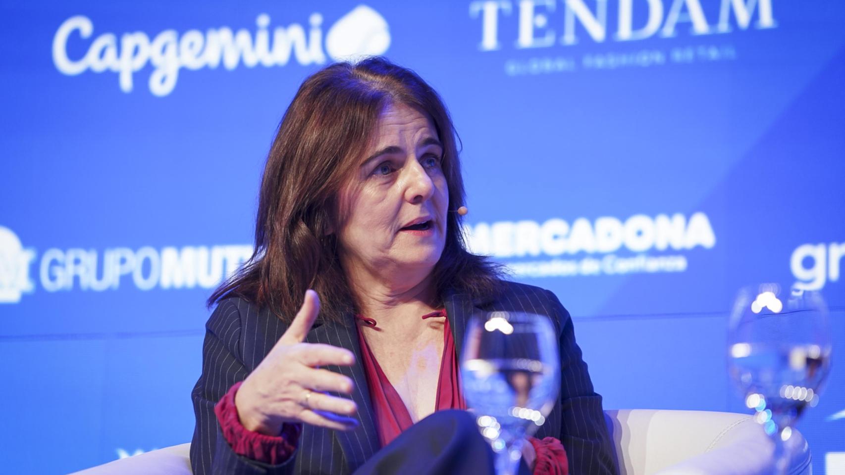 Rocío Prieto, directora de Energía de la Comisión Nacional de los Mercados y la Competencia (CNMC) durante su intervención en el V Foro Económico Español Wake Up, Spain!, organizado por EL ESPAÑOL, Invertia y Disruptores.
