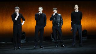 Paul Mescal, Joseph Quinn, Barry Keoghan y Harris Dickinson. Foto: Reuters/Steve Marcus