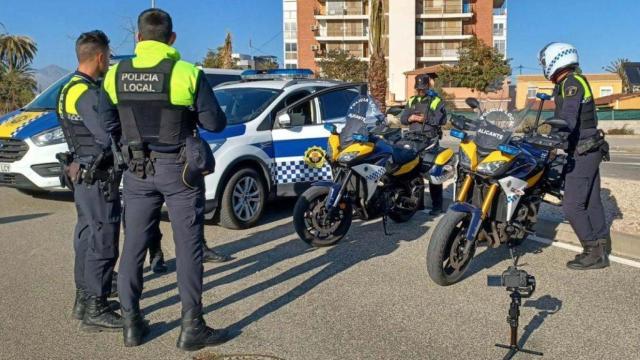 La Policía Local de Alicante, en una imagen de archivo.