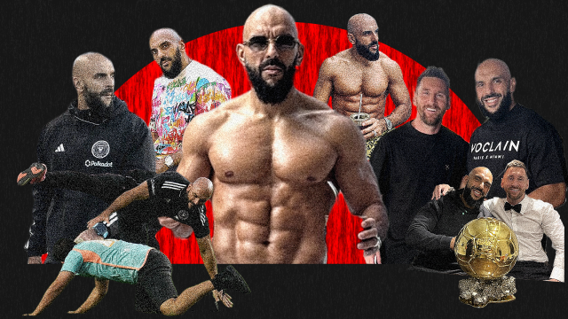 Fotomontaje de Yassine Cheuko, el guardaespaldas de Leo Messi en EEUU