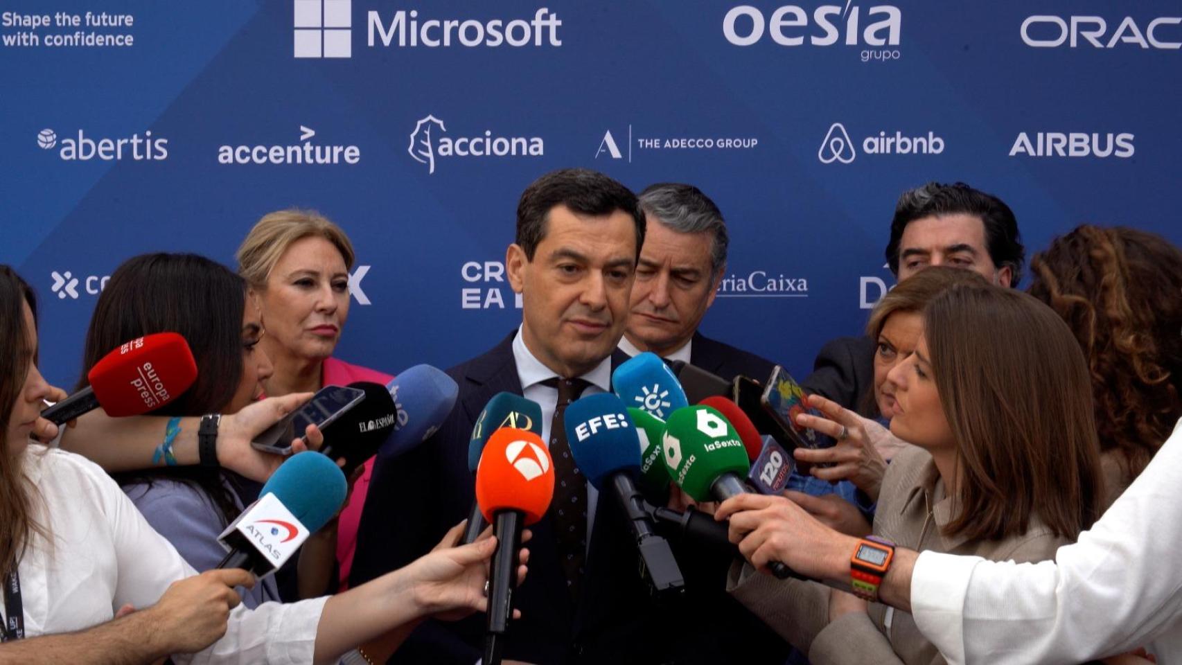 Juanma Moreno, este martes en Wake Up Spain de EL ESPAÑOL.