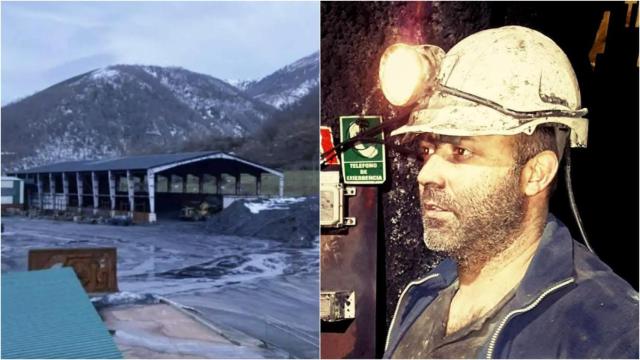 Cinco vecinos leoneses fallecieron el pasado lunes tras producirse una explosión en el interior de la mina de Cerredo, en Asturias; a la derecha, Omar García, en el interior de la galería afectada.